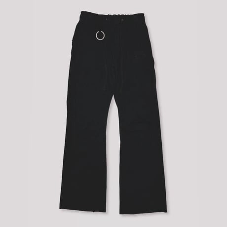 Destroy Twist Easy Pants(HIGH GAUGE RIB KNIT)BLACK