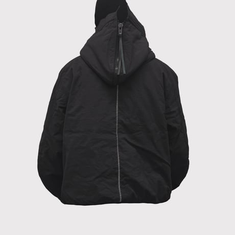 Flight Bomber With Hook DEADSTOCK(VEGETABLE DYED NYLON) BLACK
