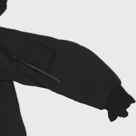 Flight Bomber With Hook DEADSTOCK(VEGETABLE DYED NYLON) BLACK