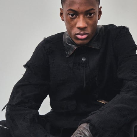 Rustic Collar Chore Jacket Boro Crust(NOIR)
