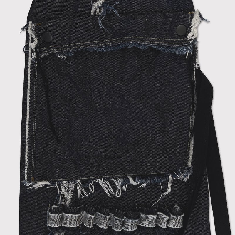 Slash Seam Twist Cargo Jeans(KOJIMA)INDIGO | MI