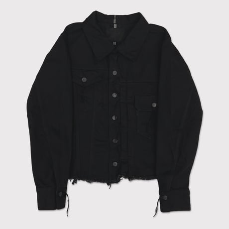Deconstructed Denim Trucker(KOJIMA) BLACK