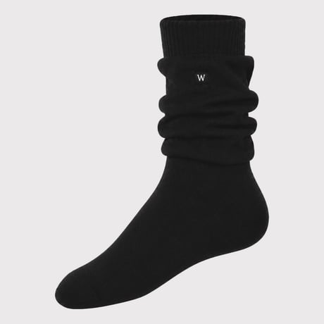 TIMELESS x WHIMSY Logo Socks(LOOSE FIT)PURE BLACK
