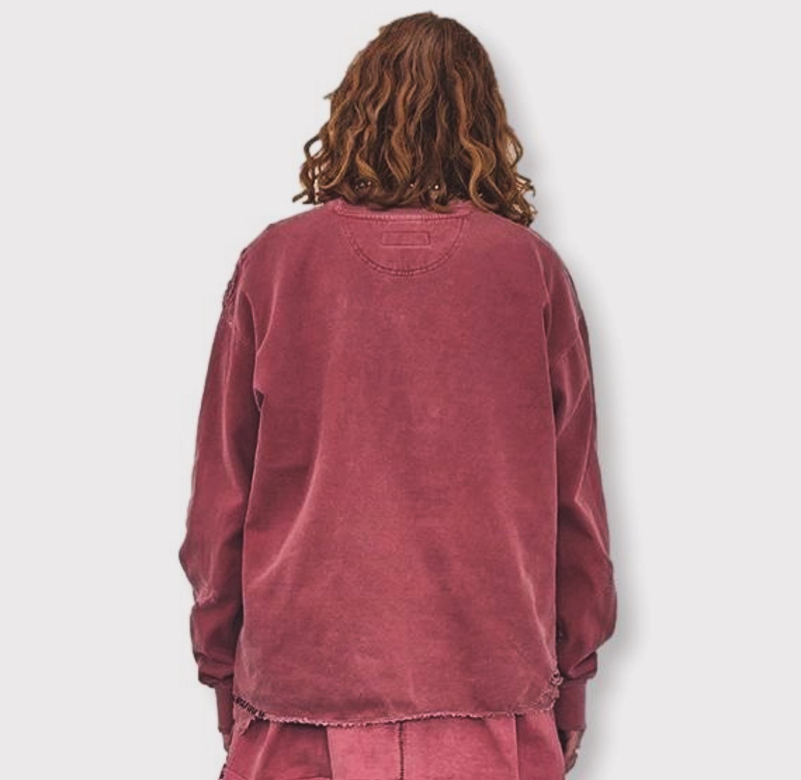 Inactive Crew Sweat With Repaired/FADED SPOT |