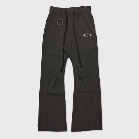Destroy Twist Easy Pants(HIGH GAUGE RIB KNIT)OLIVE