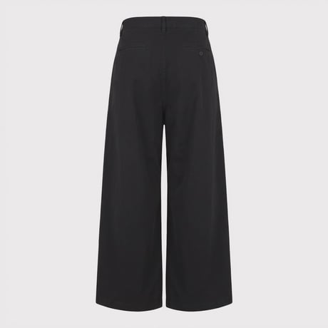 Wrapped Work Trousers With Night-Cut(AGED TWILL) BLACK