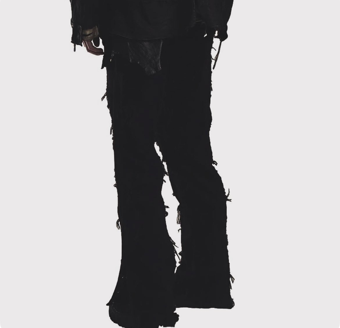 XO23UBU 　MINUS Boro Crust minus（−） Twist Line Truck Pants BORO CRUST(NOIR) | MINUS