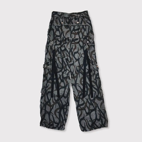 Tribal Camouflage Slash Seam HBT Cargo 20Years BK(AGED TWILL)