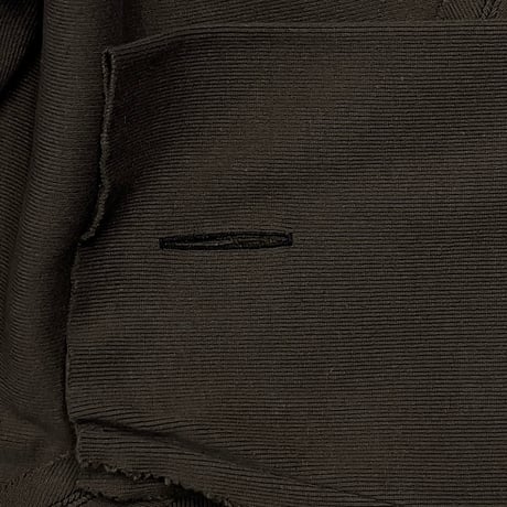 High-Neck Cotton Logo Knit With Damaged(HIGH GAUGE RIB KNIT)OLIVE