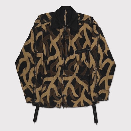 Slash Seam Detroit Jacket NOIR(SHADOW ASAT) DUST BLACK