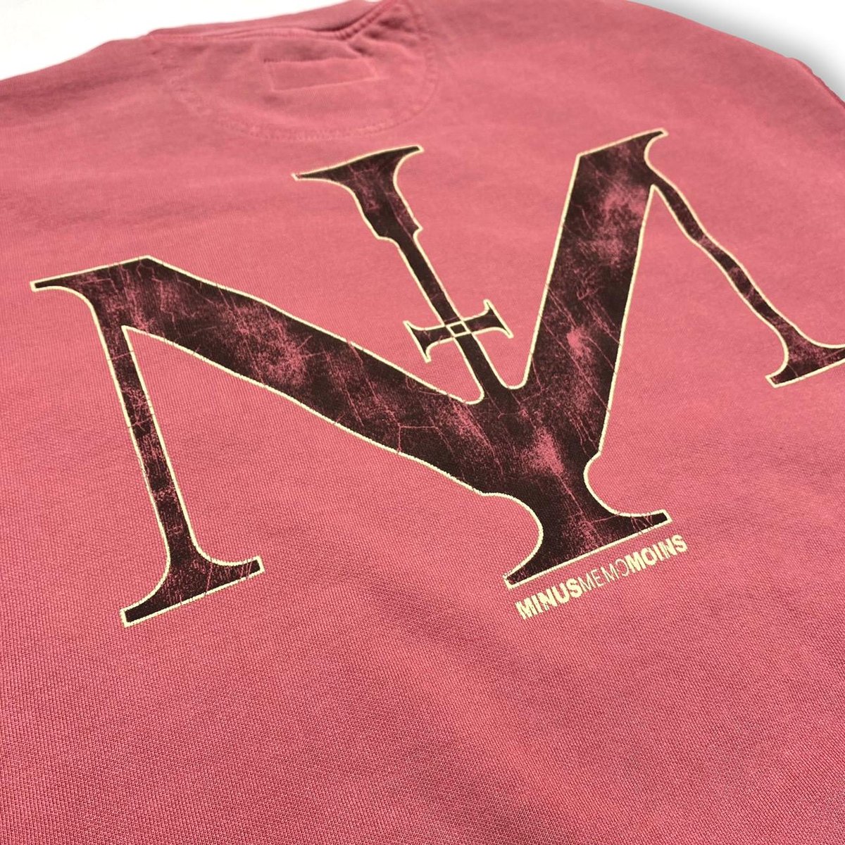 BOOTLEG CREW SWEAT(7SINS)FADED SPOT with DAMAGE