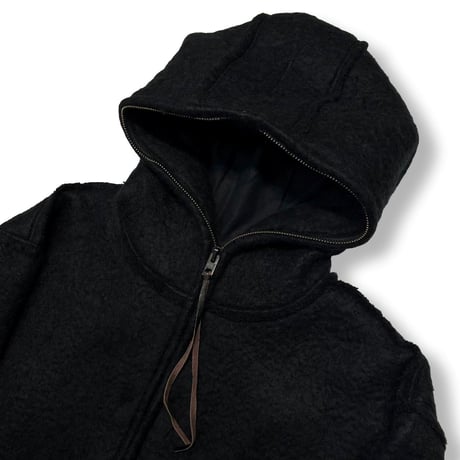 TIMELESS  Slash Seam Over Active Hoodie(ITALIAN MOHAIR WOOL)