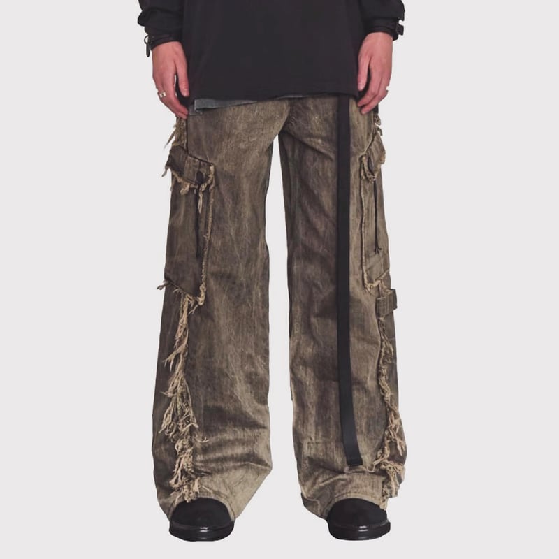 パンツ Slash Seam Twist Wide Trousers MINUS - 【残り一点】Slash Seam Twist Wide Trousers(VIRGIN WOOL