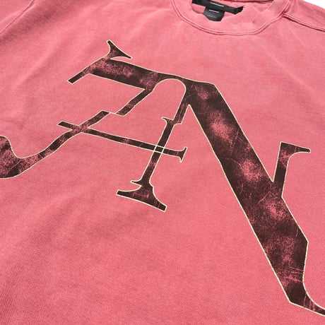 BOOTLEG CREW SWEAT(7SINS)FADED SPOT with DAMAGED
