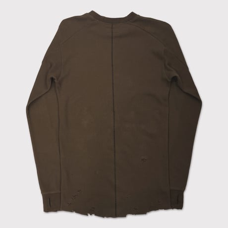 Combat Long Thermal With Damaged(CLASSIC WAFFLE KNIT) MOCHA