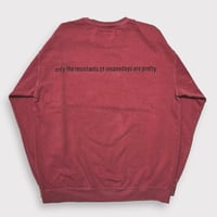 BOOTLEG CREW SWEAT(A MAN'S SHADOW)FADED SPOT