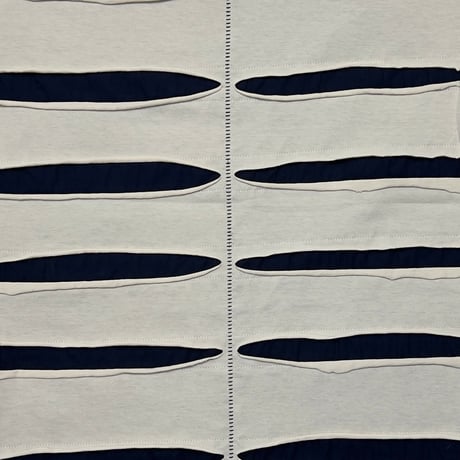 Slit Border Boat Neck(DOUBLE STRUCTURED) OFF
