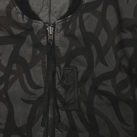 Slash Seam Tribal Camouflage Flight Jacket 20Yeas BK(AGED TWILL)AGED BLACK LINING