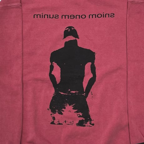 BOOTLEG CREW SWEAT(A MAN'S SHADOW)FADED SPOT with DAMAGED