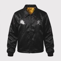 x A PUZZLING HOME Souvenir Love Jacket(TWO FACE) BLACK
