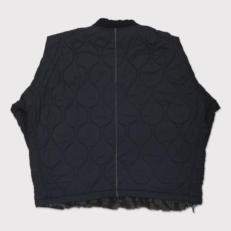 Slash Seam Tribal Camouflage Flight Jacket 20Yeas BK(AGED TWILL)BLACK LINING