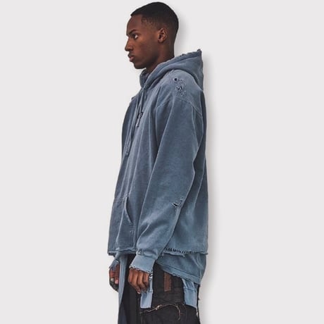 Inactive Hoodie With Repaired/STAIN