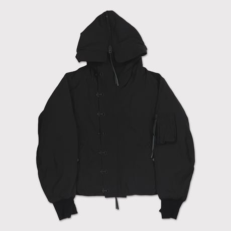 Flight Bomber With Hook DEADSTOCK(VEGETABLE DYED NYLON) BLACK