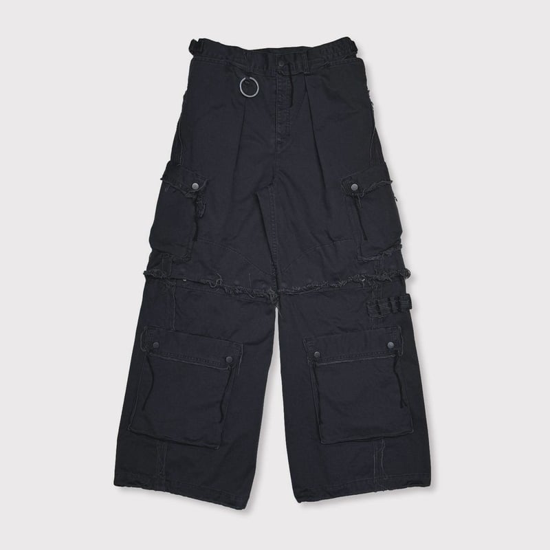 Slash Seam Twist Cargo Pants(AGED TWILL) AGED B