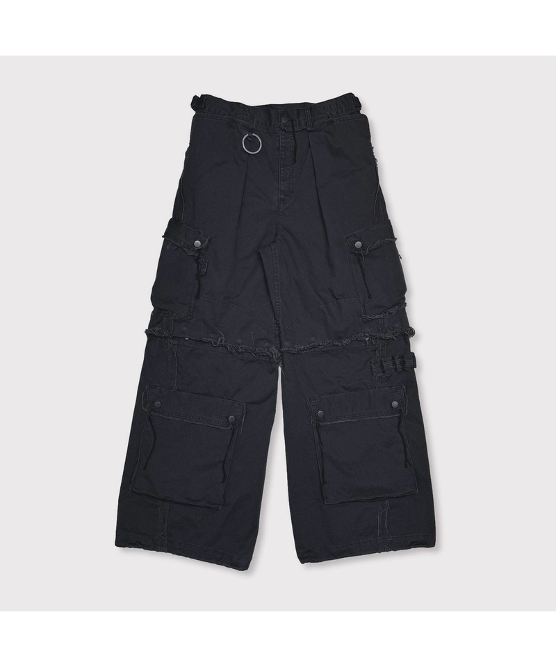 Slash Seam Twist Cargo Pants(AGED TWILL) AGED B