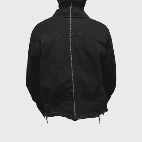 Deconstructed Denim Trucker(KOJIMA) BLACK