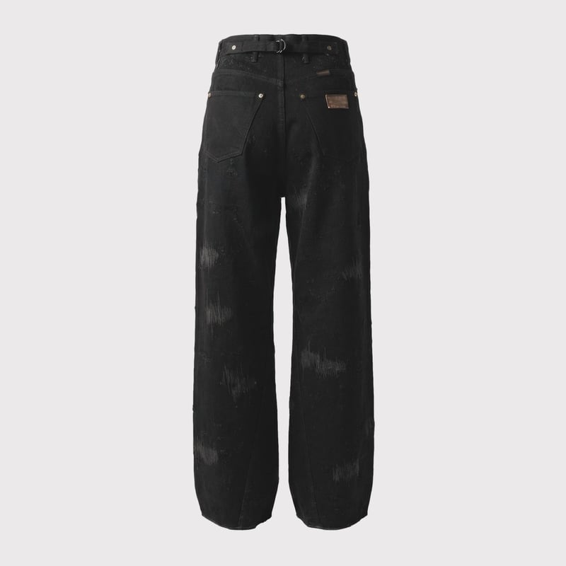 Twist Seam Lot.20603T R&D(100YEARS DENIM) BLACK