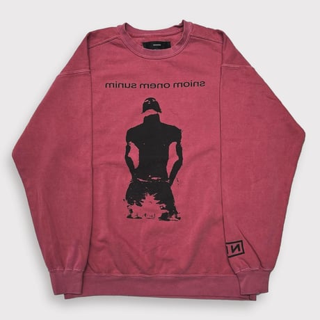 BOOTLEG CREW SWEAT(A MAN'S SHADOW)FADED SPOT