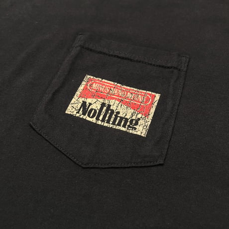 Bootleg Pocket Tee(NOTHING)5YEARS BLACK
