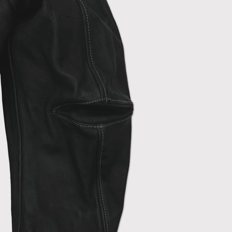 Skin Jacket(VEGETABLE TANNING PIG LEATHER) BLACK