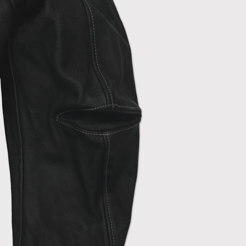 Skin Jacket(VEGETABLE TANNING PIG LEATHER) BLAC