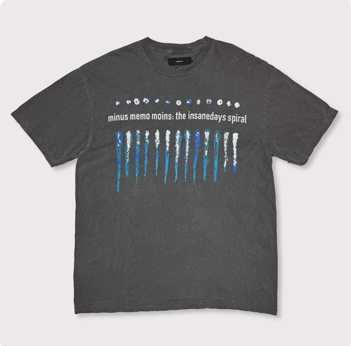 トップス minus bootleg tee size2 BOOTLEG TEE(SHINE)10YEARS BLACK | MINUS OFFICIA