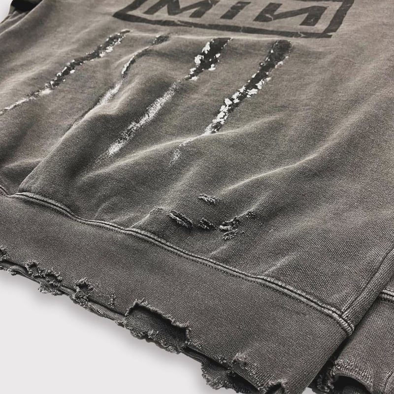 トップス minus BOOTLEG CREW SWEAT DAGED BLACK BOOTLEG CREW SWEAT(BLACK SHINE)AGED BLACK with