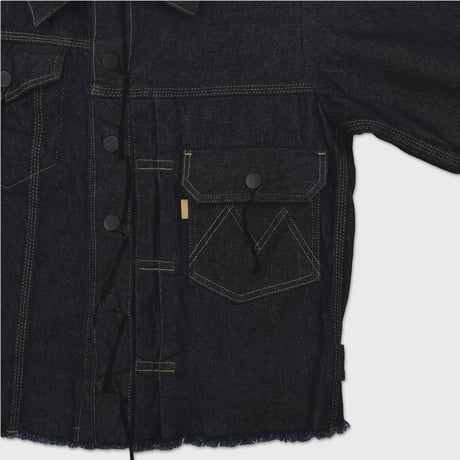 Deconstructed Denim Trucker(KOJIMA) INDIGO