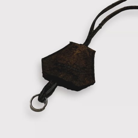 TIMELESS MOINS KEYNECK (TEMPORARY SKIN WASHI LEATHER)  /BLACK
