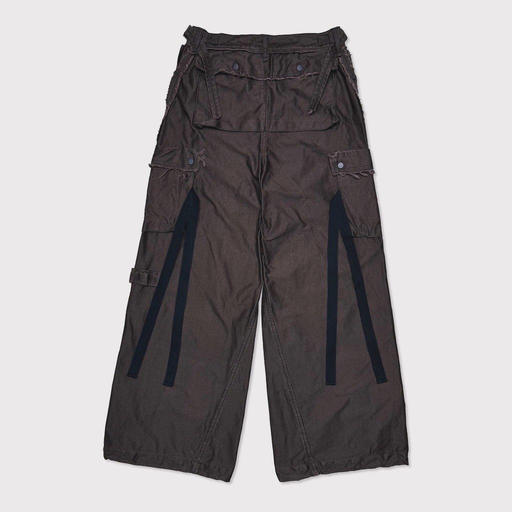 Slash Seam Twist Cargo Pants(PIGMENT DYED MOLES
