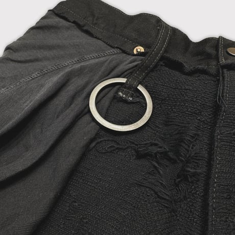Twist Seam Lot.20746 BORO CRUST With Wrapped(NOIR)