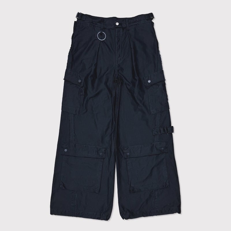 Slash Seam Twist Cargo Pants(PIGMENT DYED MOLES