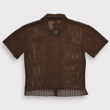 TIMELESS  KAMON ALOHA SHIRT(RASCHEL LACE)  BROWN