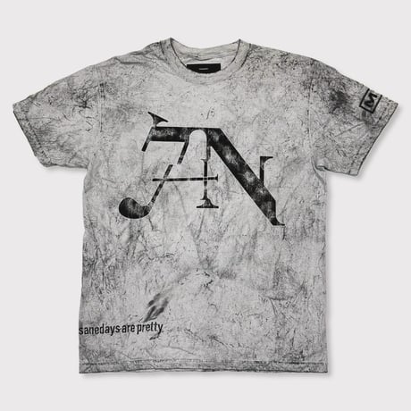 BOOTLEG TEE(CHAOS001)SPLASH DYED SHADOW