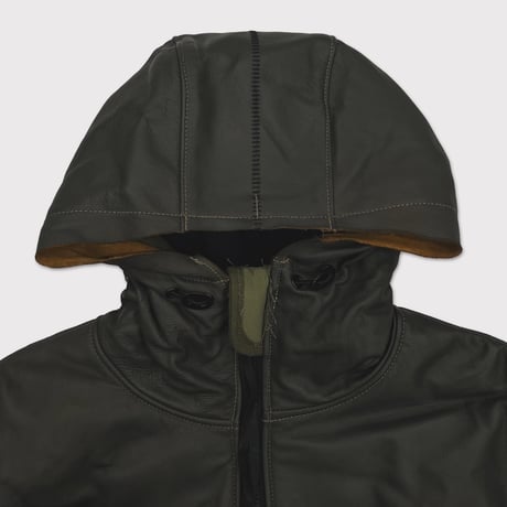 Rustic Edged DAS Parka(VEGETABLE DYED NYLON) OLIVE