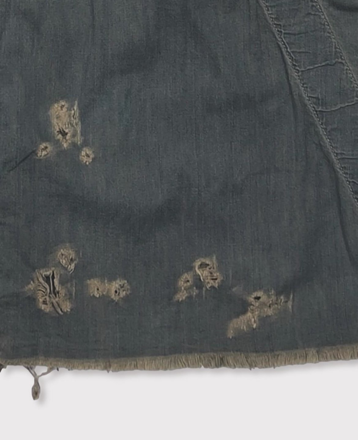 PW Slash Seam HBT Work Shirt With Damaged (FROM