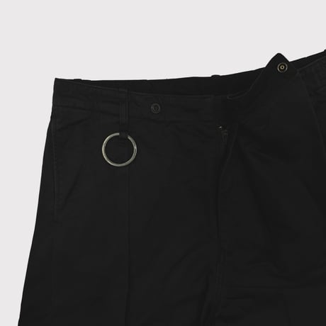 Wrapped Work Short(AGED TWILL) BLACK