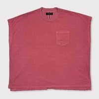 Slash Seam Ombre Check Shirt(DRUNK)RED | MINUS