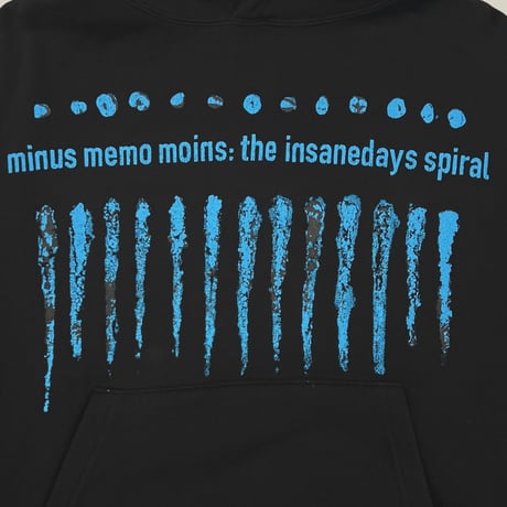 x MUZE Bootleg WIDE SWEAT HOODIE(SHINE)WASHED BLACK