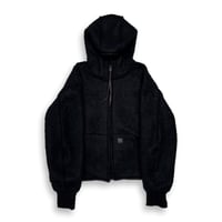 TIMELESS  Slash Seam Over Active Hoodie(ITALIAN MOHAIR WOOL)